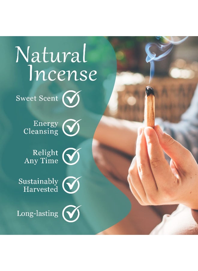 Alternative Imagination Palo Santo Sticks - Incense Sticks for Spiritual Cleansing, Stress Relief, Meditation Accessories, Home Fragrance - Sustainably Wild Harvested - Pack of 20 - Alternative Imagination - Image 4
